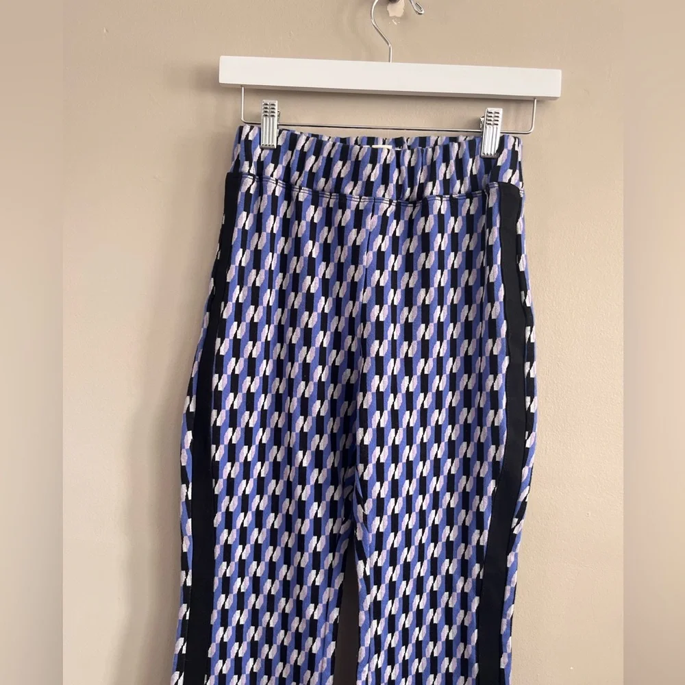Maeve by Anthropologie Kick‎ Flare Pants Size XSP Blue Black Grey